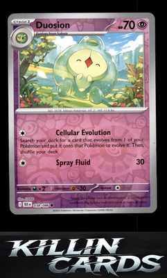 Reverse Holofoil Duosion 038/086 Pokemon Common SV: Black Bolt Card NM