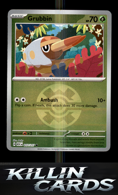 Reverse Holofoil Grubbin (Quick Ball) 017/217 Pokemon Common ME: Ascended Heroes