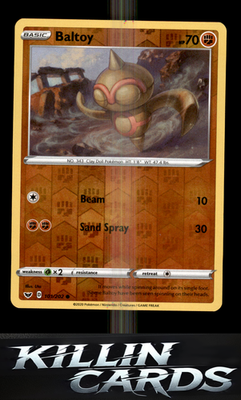 Reverse Holofoil Baltoy (101) 101/202 Pokemon Common SWSH01: Sword & Shield Base