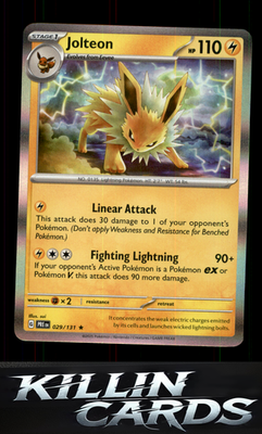 Jolteon 029/131 Pokemon Rare SV: Prismatic Evolutions Card NM