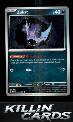 Zubat 041/165 Pokemon Common SV: Scarlet & Violet 151 Card NM