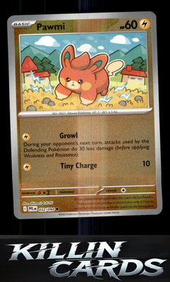 Reverse Holofoil Pawmi 032/094 Pokemon Common ME02: Phantasmal Flames Card NM