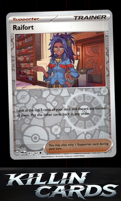 Reverse Holofoil Raifort 161/167 Pokemon Uncommon SV06: Twilight Masquerade Card
