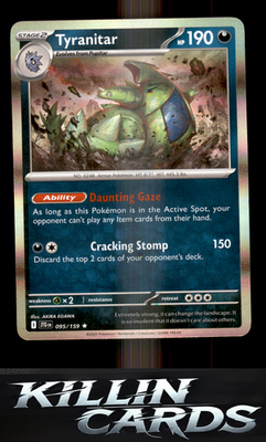 Tyranitar 095/159 Pokemon Rare SV09: Journey Together Card NM