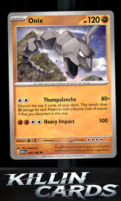 Onix 095/165 Pokemon Uncommon SV: Scarlet & Violet 151 Card NM