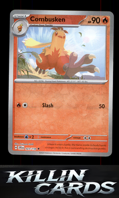 Reverse Holofoil Combusken 023/159 Pokemon Uncommon SV09: Journey Together Card