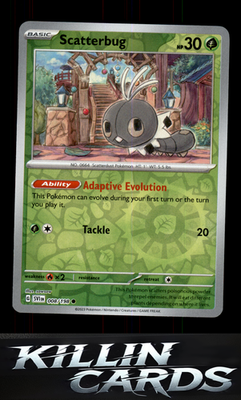 Reverse Holofoil Scatterbug 008/198 Pokemon Common SV01: Scarlet & Violet Base S