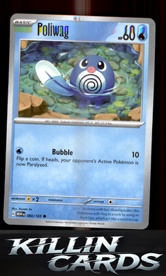 Poliwag 060/165 Pokemon Common SV: Scarlet & Violet 151 Card NM