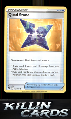 Quad Stone 163/195 Pokemon Uncommon SWSH12: Silver Tempest Card NM