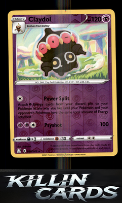 Reverse Holofoil Claydol 058/163 Pokemon Rare SWSH05: Battle Styles Card NM