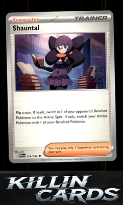 Shauntal 174/182 Pokemon Uncommon SV04: Paradox Rift Card NM
