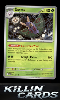 Dustox - 015/217 015/217 Pokemon Uncommon ME: Ascended Heroes Card NM