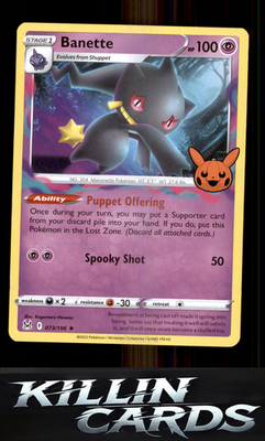 Banette 073/196 Pokemon Rare SWSH11: Lost Origin Card NM