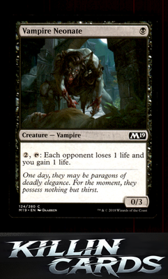 Vampire Neonate 124 Magic C Core Set 2019 Card NM