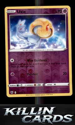 Reverse Holofoil Uxie 065/189 Pokemon Uncommon SWSH10: Astral Radiance Card NM