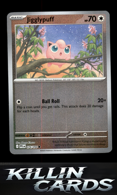 Reverse Holofoil Jigglypuff 076/094 Pokemon Common ME02: Phantasmal Flames Card