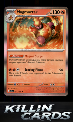 Magmortar 021/159 Pokemon Rare SV09: Journey Together Card NM