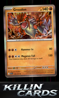 Groudon 108/217 Pokemon Rare ME: Ascended Heroes Card NM