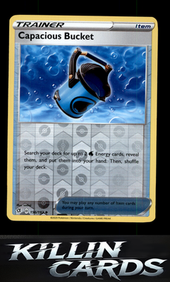 Reverse Holofoil Capacious Bucket 156/192 Pokemon Uncommon SWSH02: Rebel Clash C