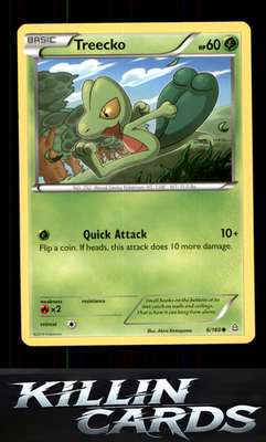Treecko 6/160 Pokemon Common XY - Primal Clash Card NM