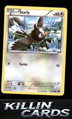Starly 95/116 Pokemon Common Plasma Freeze Card LP