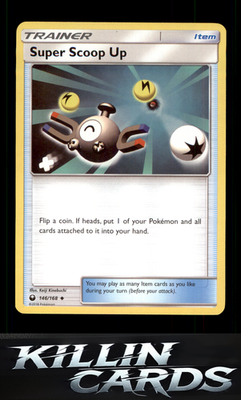 Super Scoop Up 146/168 Pokemon Uncommon SM - Celestial Storm Card NM