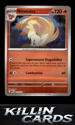Reverse Holofoil Ninetales 020/132 Pokemon Uncommon ME01: Mega Evolution Card NM
