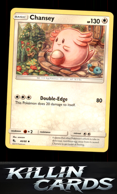 Chansey 46/68 Pokemon Uncommon Hidden Fates Card NM