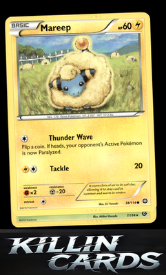 Mareep 38/114 Pokemon Common XY - Steam Siege Card NM