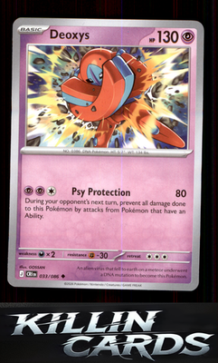 Deoxys - 033/086 033/086 Pokemon Uncommon ME04: Chaos Rising Card NM