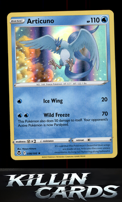 Articuno 036/195 Pokemon Holo Rare SWSH12: Silver Tempest Card NM