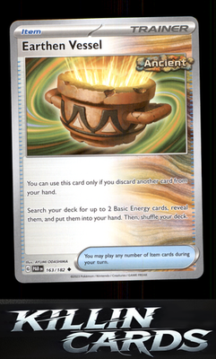 Earthen Vessel 163/182 Pokemon Uncommon SV04: Paradox Rift Card NM