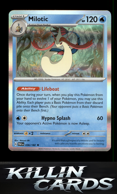 Milotic 036/182 Pokemon Rare SV04: Paradox Rift Card NM