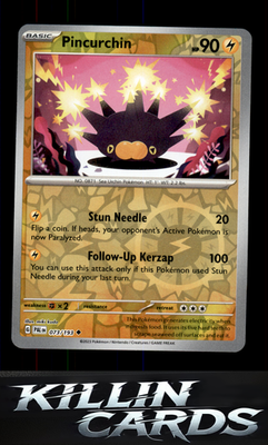 Reverse Holofoil Pincurchin - 073/193 073/193 Pokemon Uncommon SV02: Paldea Evol