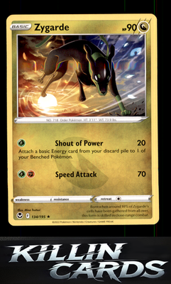Zygarde 134/195 Pokemon Rare SWSH12: Silver Tempest Card NM