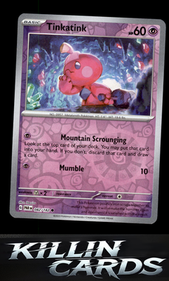 Reverse Holofoil Tinkatink - 082/182 082/182 Pokemon Common SV04: Paradox Rift C