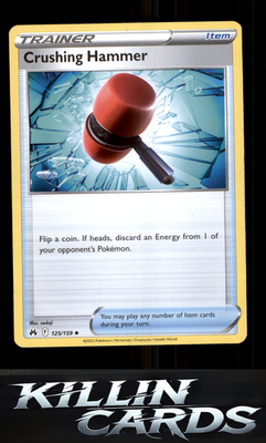 Crushing Hammer 125/159 Pokemon Uncommon SWSH: Crown Zenith Card NM