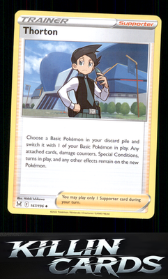 Thorton 167/196 Pokemon Uncommon SWSH11: Lost Origin Card NM