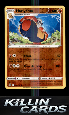 Reverse Holofoil Hariyama 098/196 Pokemon Uncommon SWSH11: Lost Origin Card NM