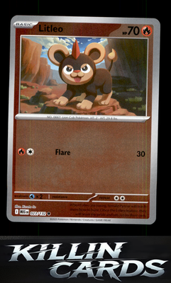 Reverse Holofoil Litleo - 023/132 023/132 Pokemon Common ME01: Mega Evolution Ca