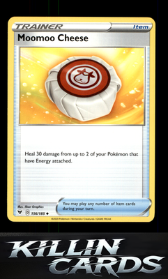 Moomoo Cheese 156/185 Pokemon Uncommon SWSH04: Vivid Voltage Card NM