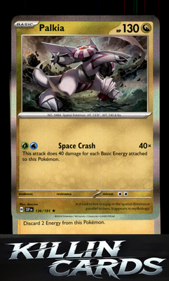 Palkia 136/191 Pokemon Rare SV08: Surging Sparks Card NM