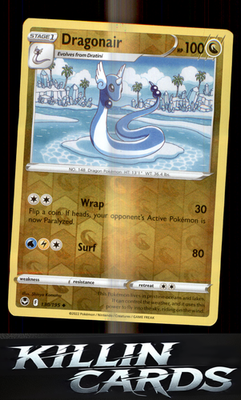 Reverse Holofoil Dragonair 130/195 Pokemon Uncommon SWSH12: Silver Tempest Card