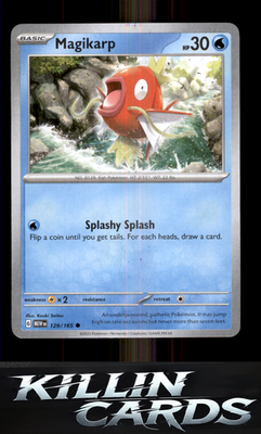 Magikarp 129/165 Pokemon Common SV: Scarlet & Violet 151 Card NM