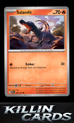 Salandit 034/217 Pokemon Common ME: Ascended Heroes Card NM