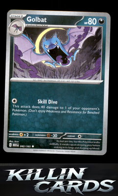 Golbat 042/165 Pokemon Uncommon SV: Scarlet & Violet 151 Card NM