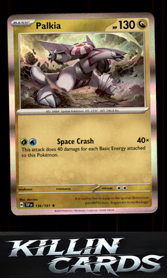 Palkia 136/191 Pokemon Rare SV08: Surging Sparks Card NM