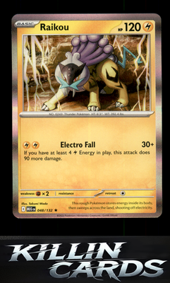 Raikou 048/132 Pokemon Rare ME01: Mega Evolution Card NM