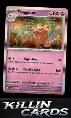 Exeggutor 024/091 Pokemon Rare SV: Paldean Fates Card NM