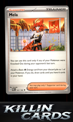 Mela 167/182 Pokemon Uncommon SV04: Paradox Rift Card NM